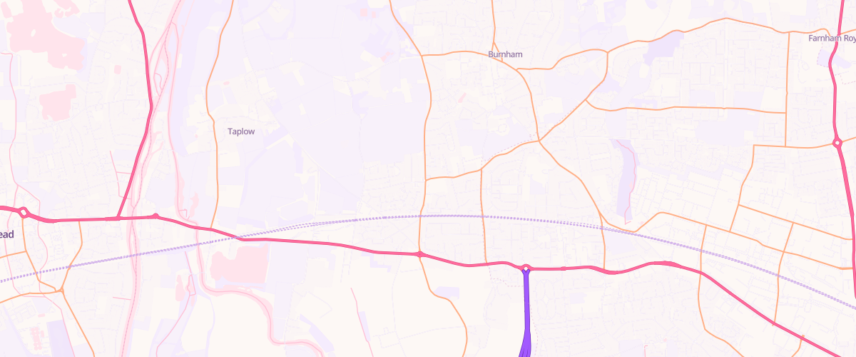 Map showing the location of Mfg Lent Rise