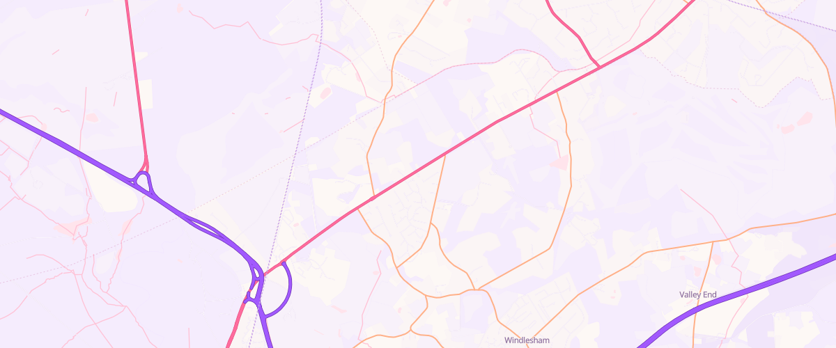Map showing the location of Mfg Windlesham South