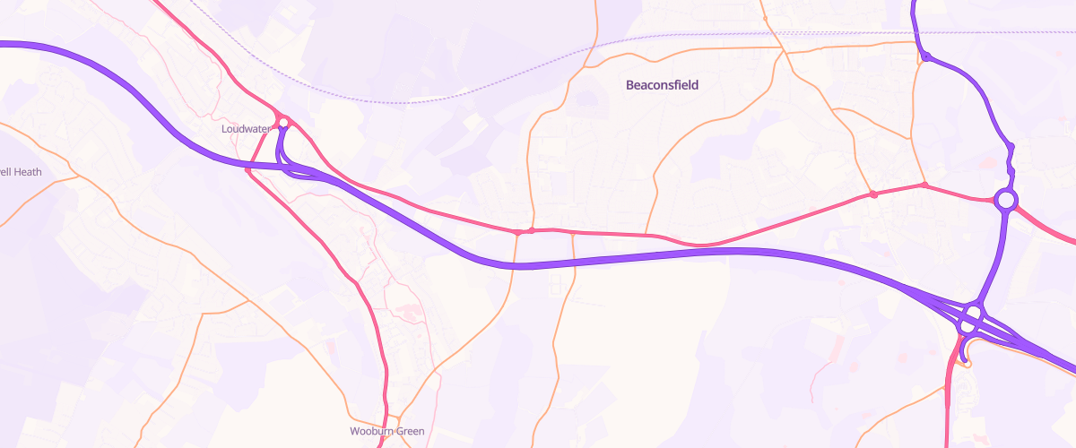 Map showing the location of Asda Holtspur Express Petrol