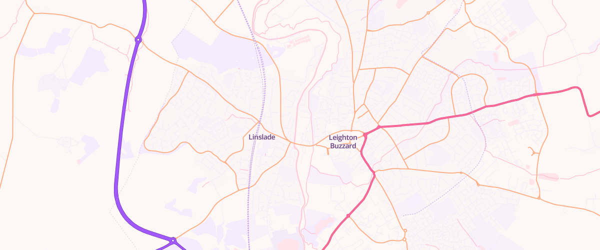 Map showing the location of Leighton Buzzard Superstore Petrol