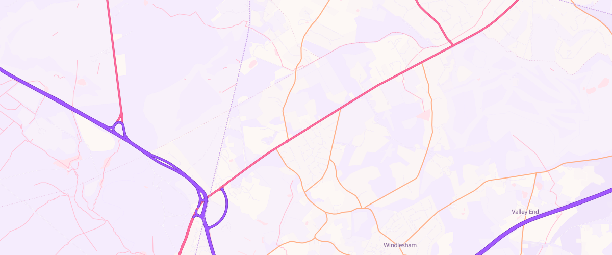 Map showing the location of Mfg Windlesham North