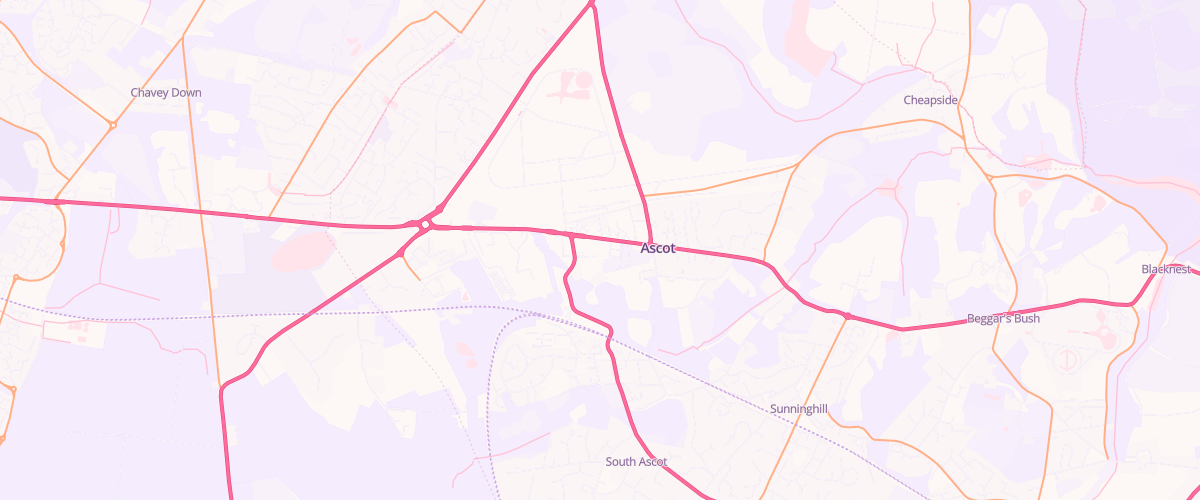 Map showing the location of Asda Ascot Express Petrol