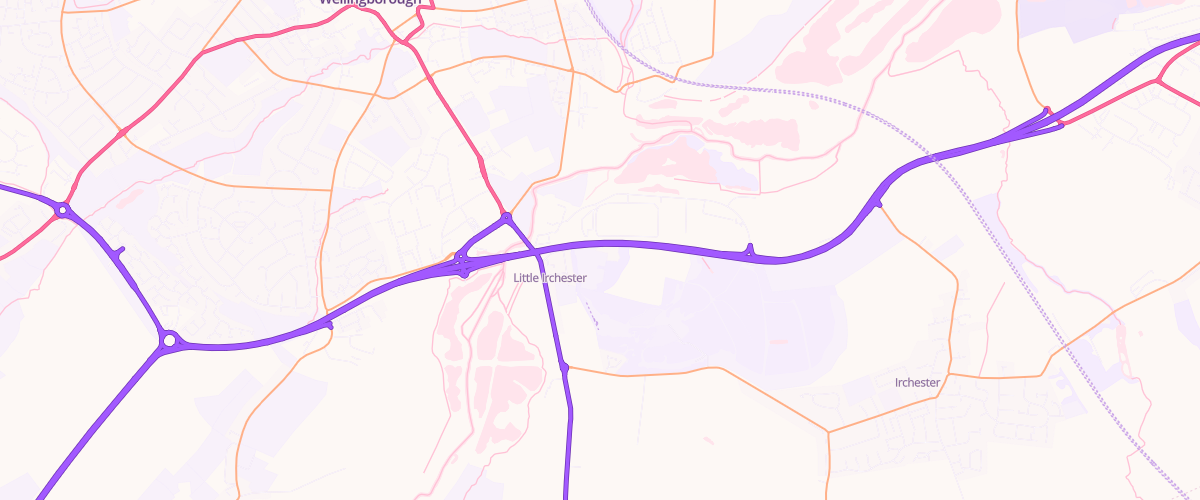 Map showing the location of Rontec Wellingborough