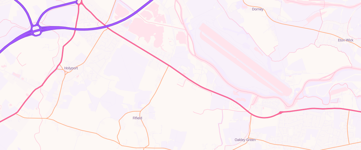 Map showing the location of Bp Queenshead Service Station