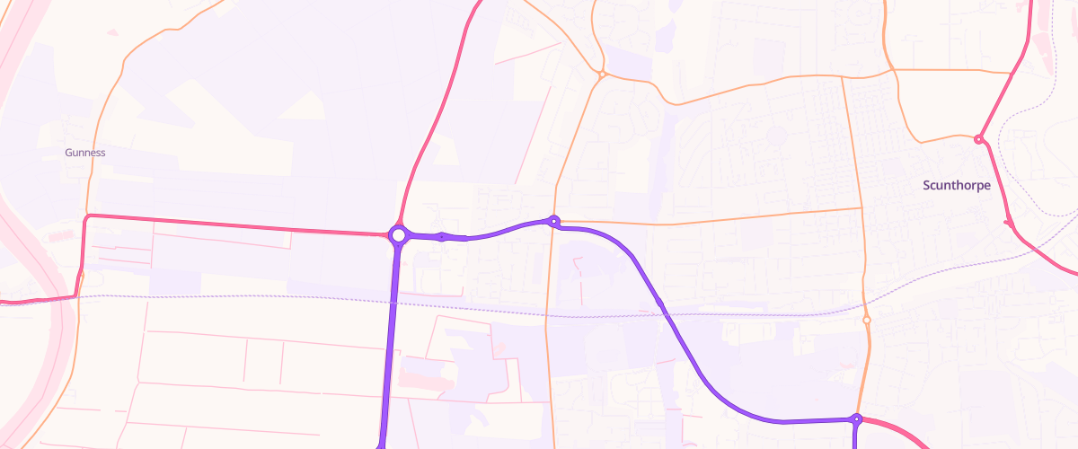 Map showing the location of Asda Parkside Express Petrol
