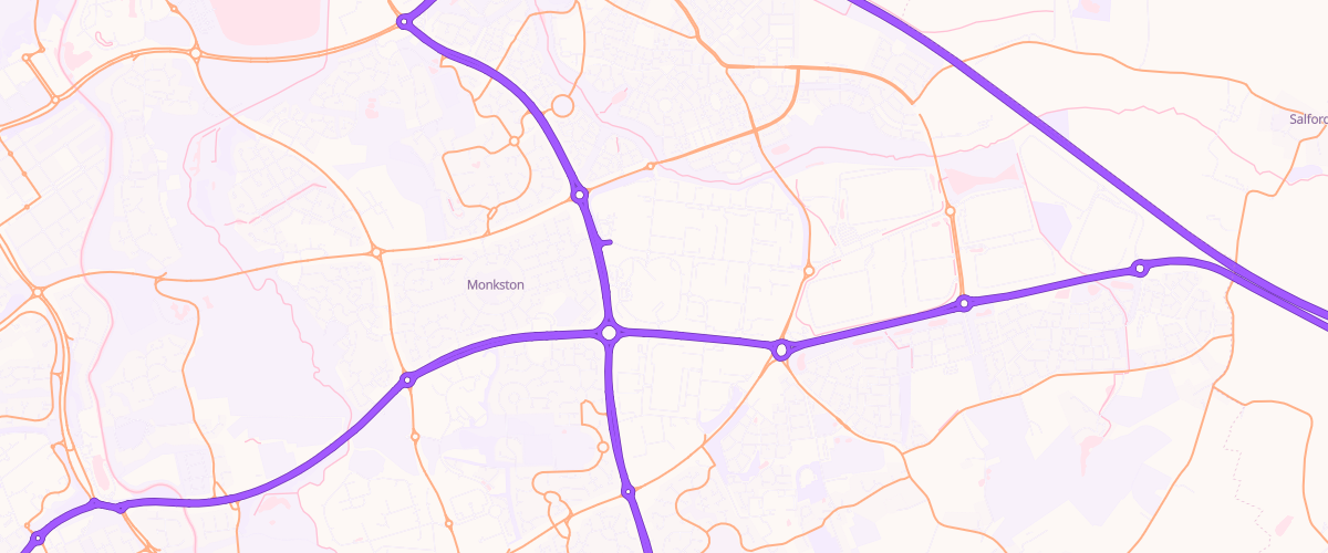 Map showing the location of Kingston Extra Petrol Filling