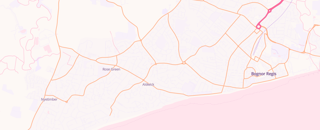Map showing Slated Barn Garage, Bognor Regis
