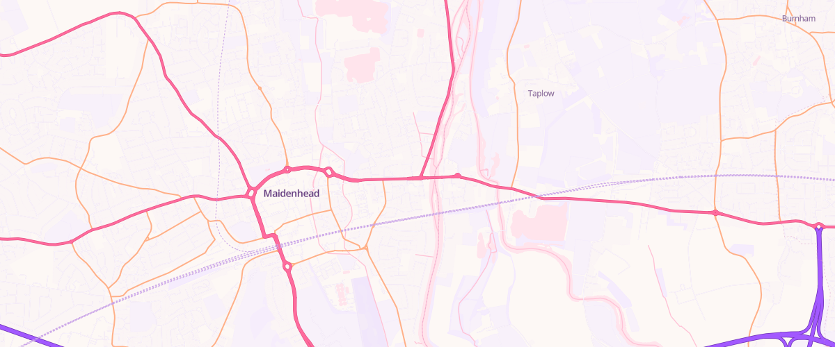 Map showing the location of Asda Maidenhead Express Petrol
