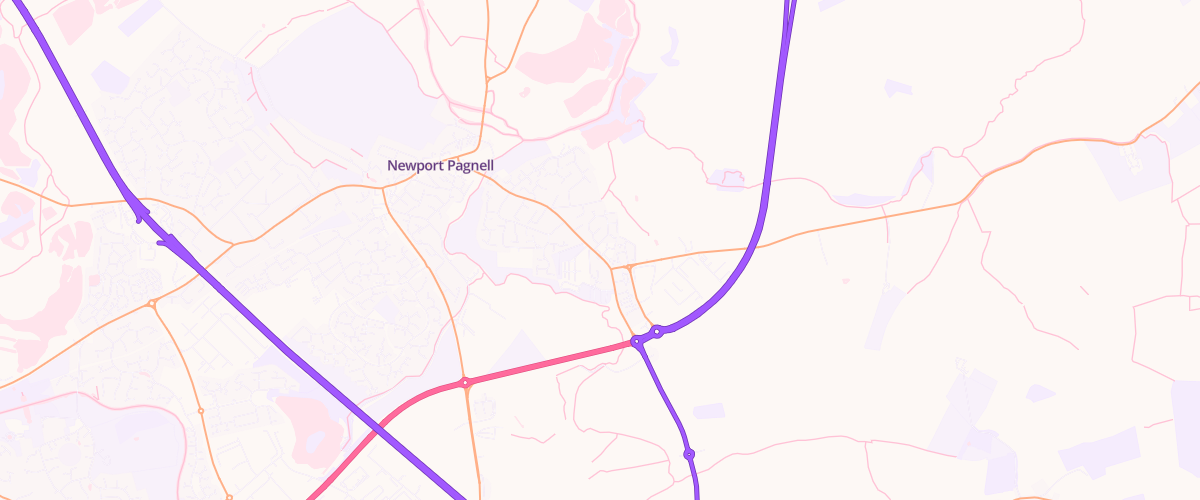 Map showing the location of Chicheley Park Sf Connect