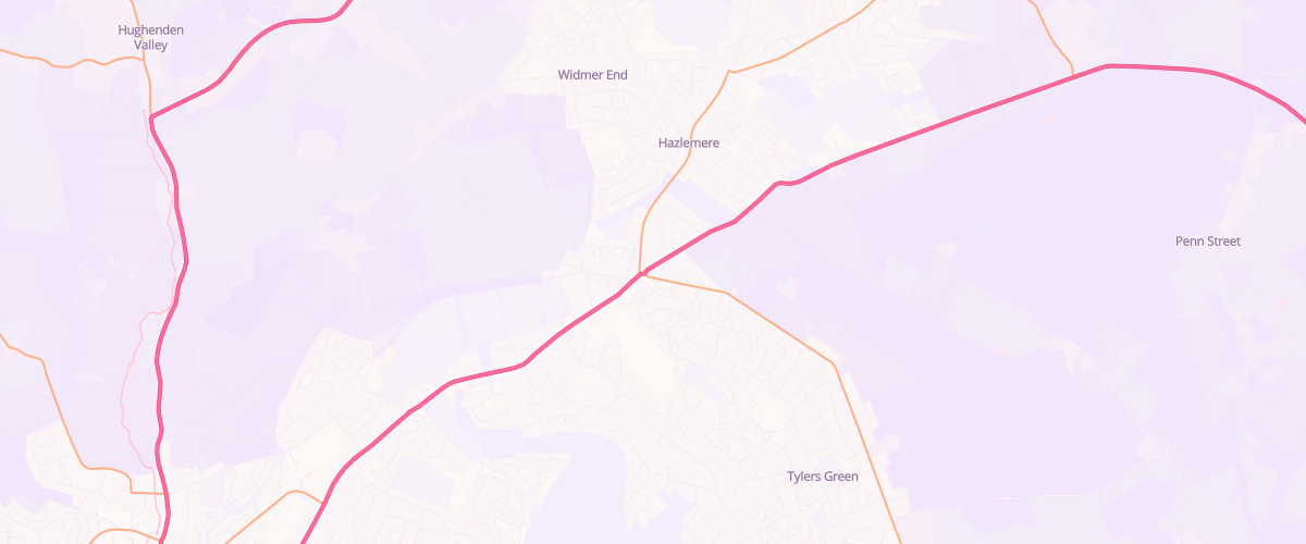 Map showing the location of Shell Little Waitrose Hazlemere