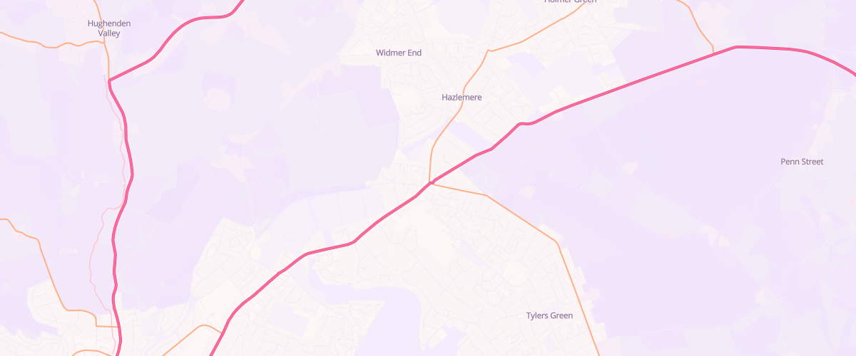 Map showing the location of Asda Hazlemere Crossroads Express