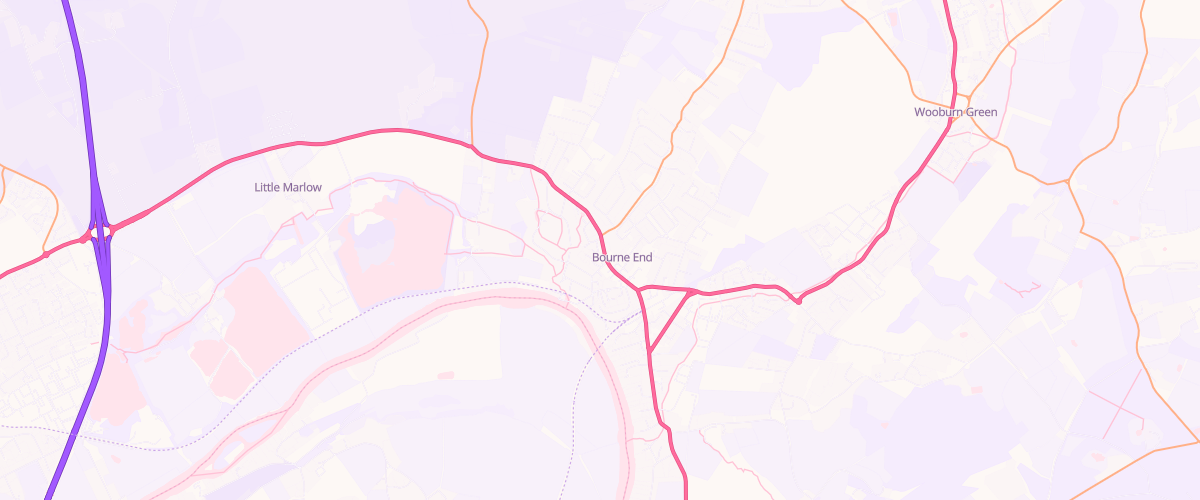 Map showing the location of Shell Cress
