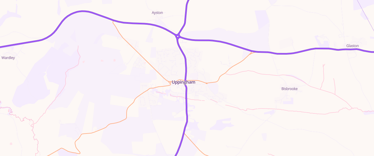 Map showing the location of Central Garage Uppingham Ltd