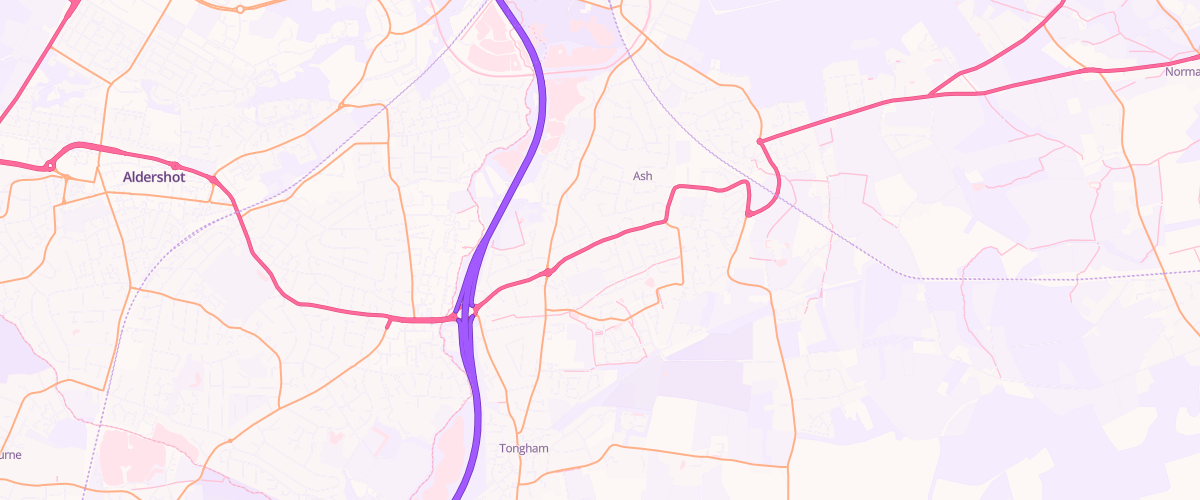 Map showing the location of Tilthams Service Station