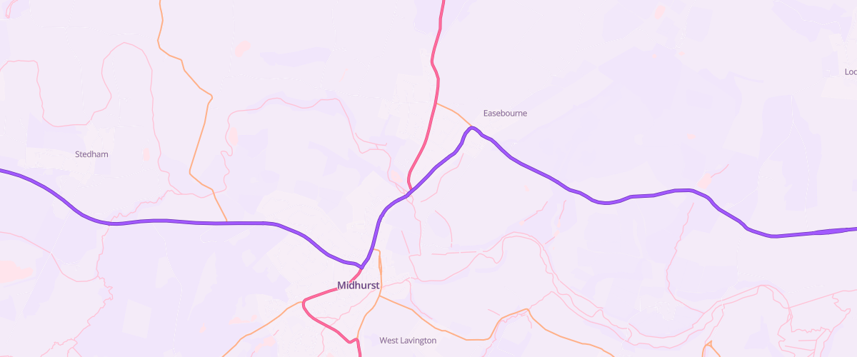 Map showing the location of Midhurst Sf Connect