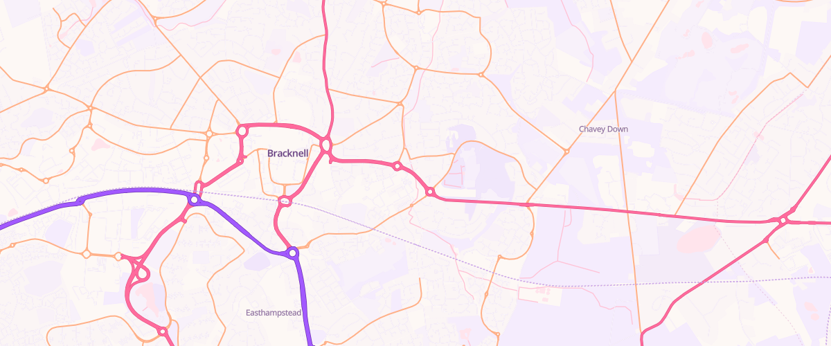Map showing the location of Mfg East Berks