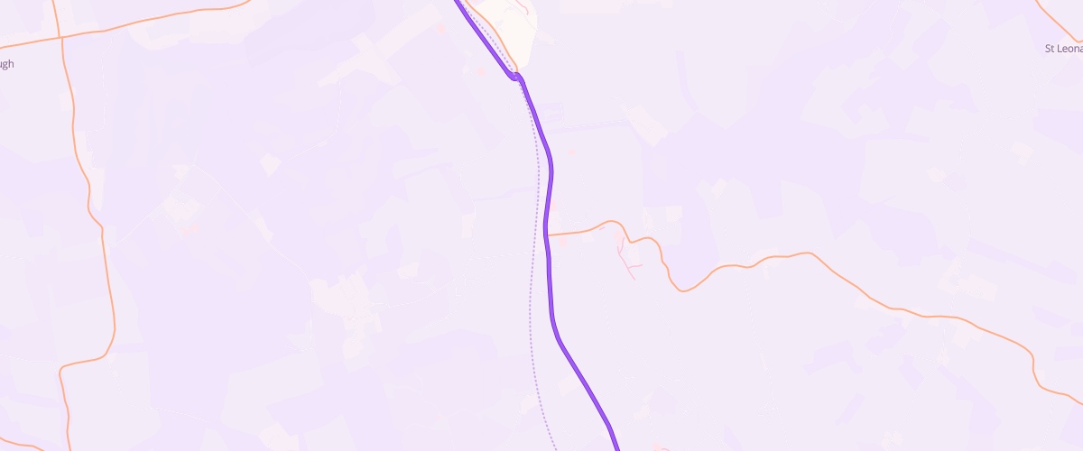 Map showing the location of Ascona Ash Service Station