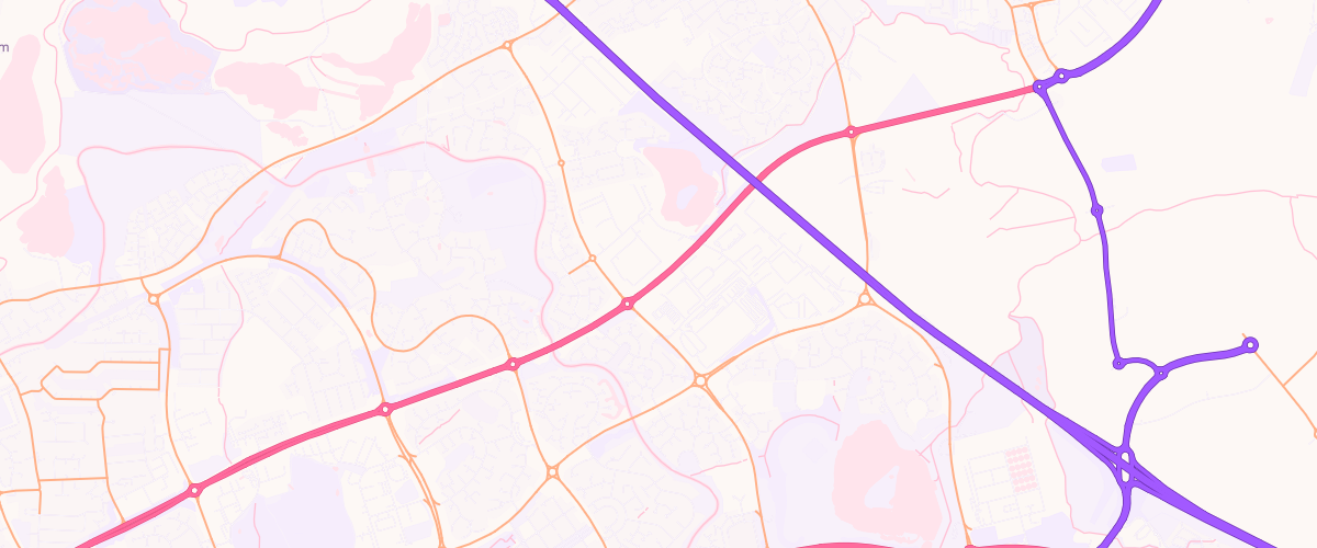 Map showing the location of Shell Blakelands