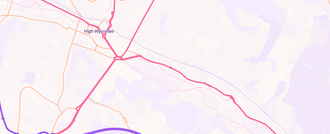 Map showing Citygate Volkswagen, High Wycombe