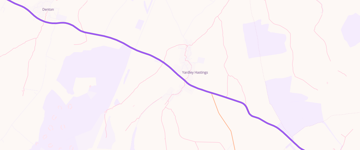 Map showing the location of Yardley Hastings Garage Ltd