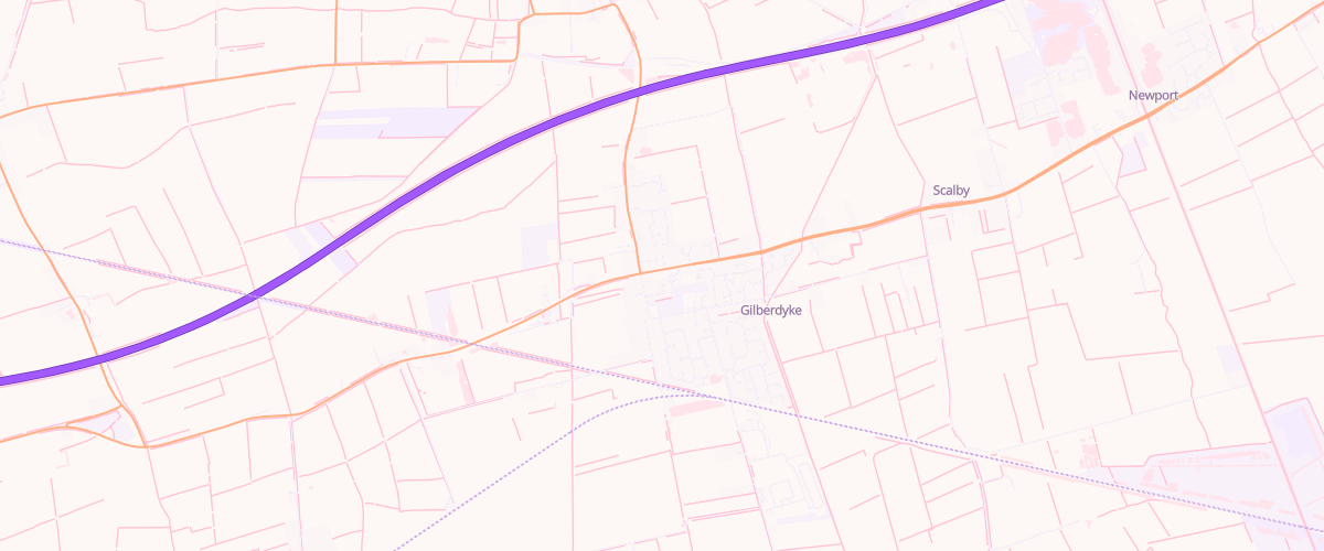 Map showing the location of Triangle Meteor