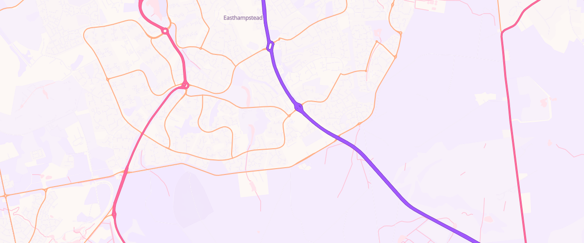 Map showing the location of Sainsburys Bagshot Road