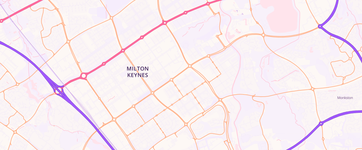 Map showing the location of Mfg Milton Keynes