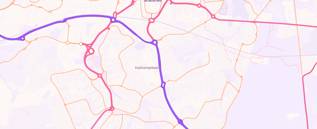 Map showing Kwik - Fit, Bracknell
