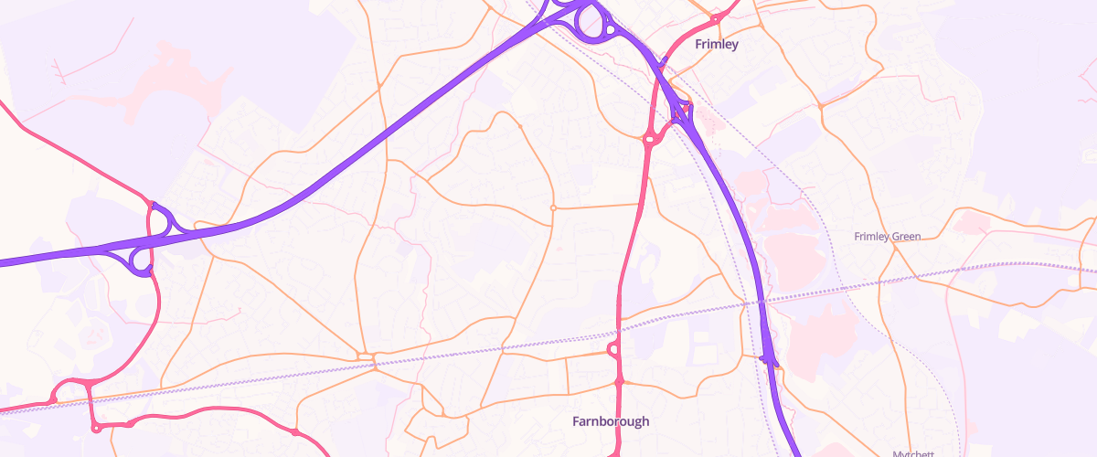 Map showing the location of Oak Farm Sf Connect