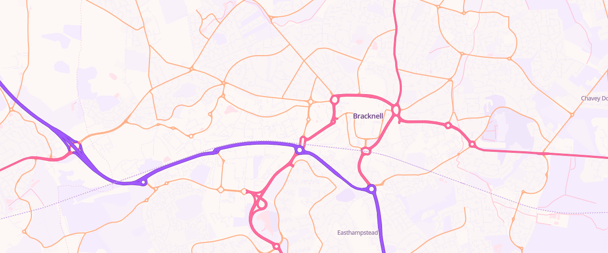 Map showing the location of Asda Twin Bridges Express Petrol