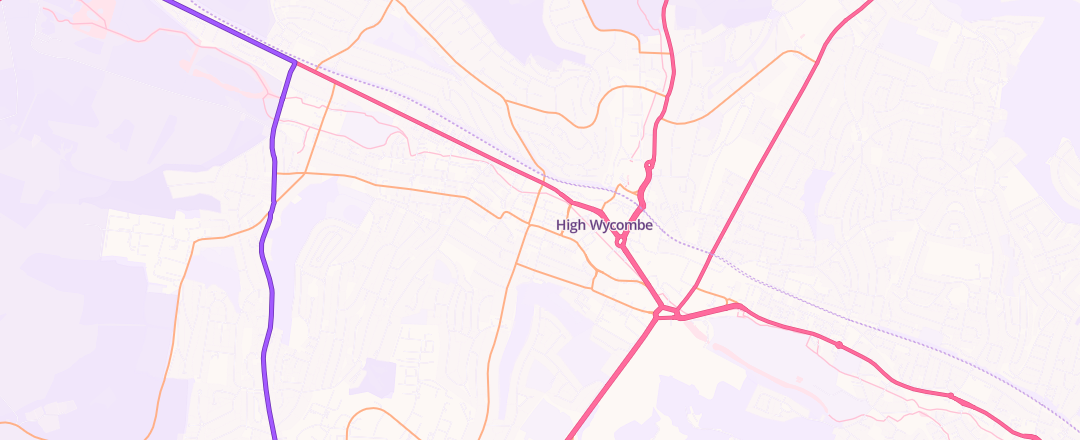 Map showing Ukk Autoclinic, High Wycombe