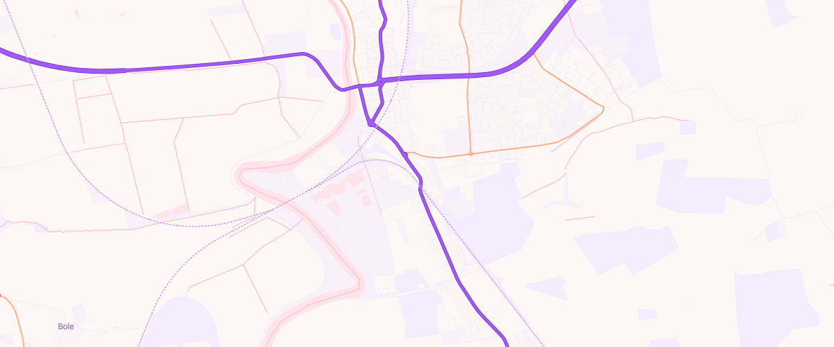 Map showing the location of Gulf Fuel Station