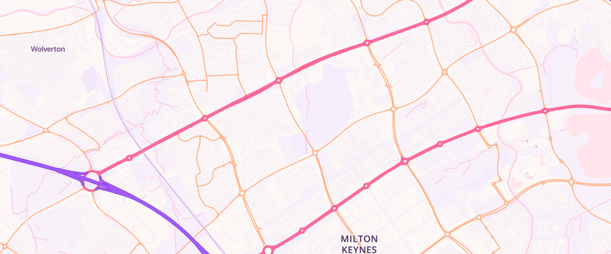 Map showing the location of Mfg Linford Wood