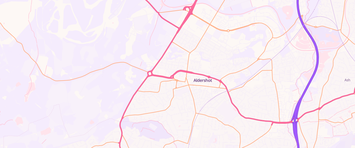 Map showing the location of Mfg Morrisons Aldershot
