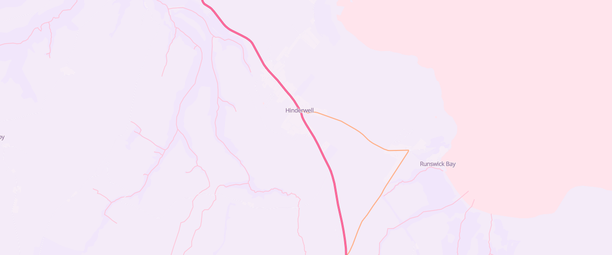 Map showing the location of Hinderwell Service Station Ltd