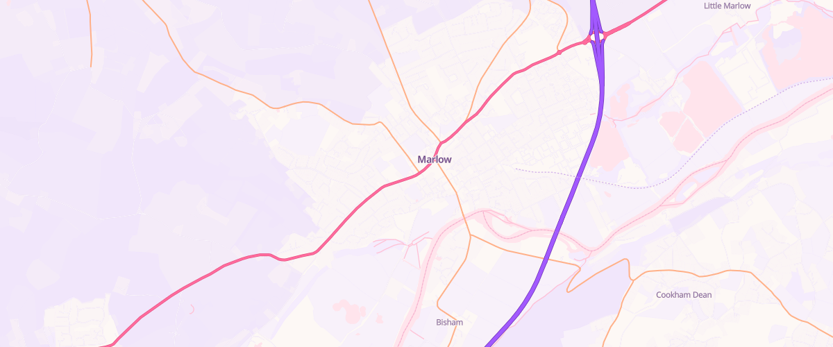 Map showing the location of Platts Of Marlow