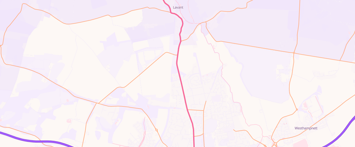 Map showing the location of Southern Co-Op Chichester Lavant