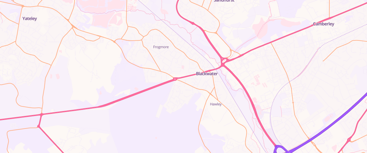 Map showing the location of Mfg Blackwater