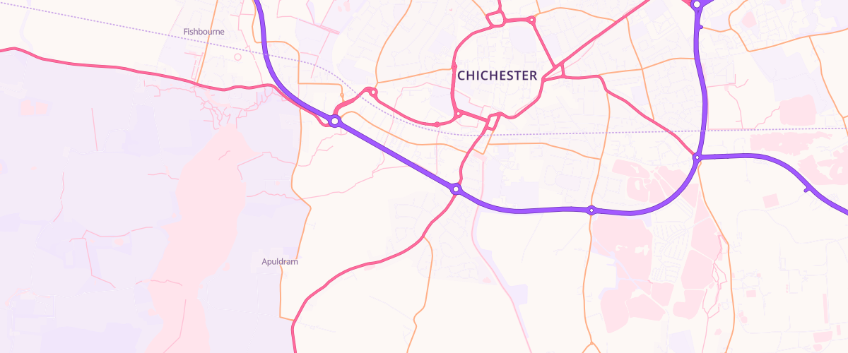 Map showing the location of Rontec Stockbridge