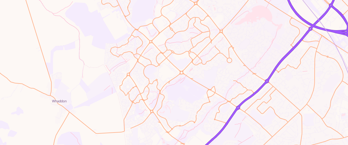 Map showing the location of Mfg Morrisons Milton Keynes