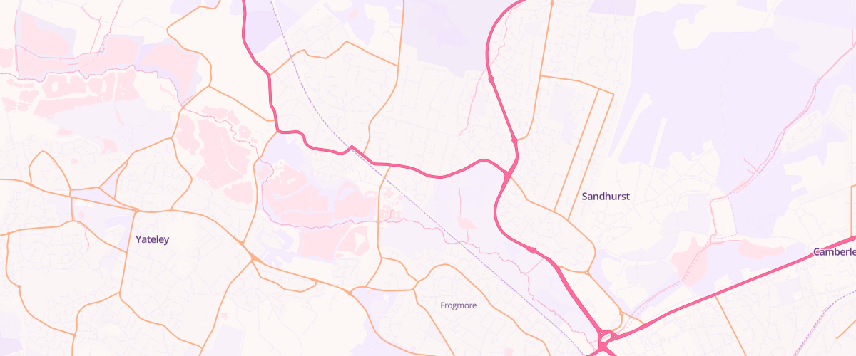 Map showing the location of Mfg Sandhurst