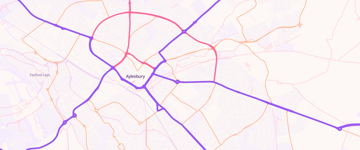 Map showing the location of Aylesbury Tring Rd Superstore
