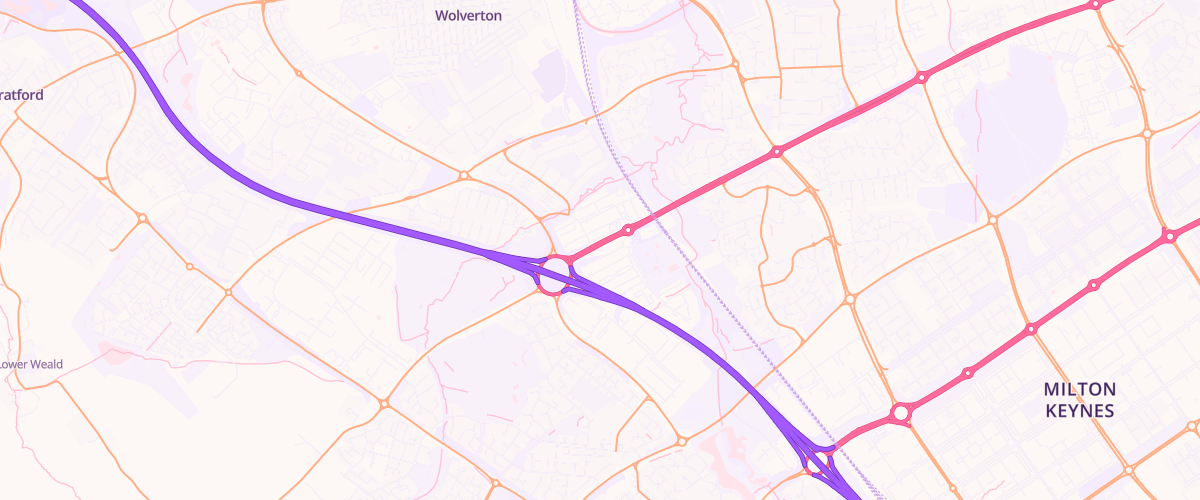 Map showing the location of Bradwell Abbey Sf Connect