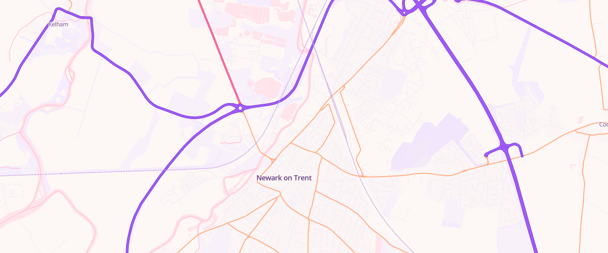 Map showing the location of Mfg Cow Lane