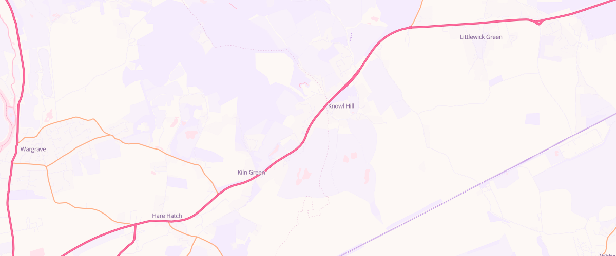 Map showing the location of Mfg Knowl Hill