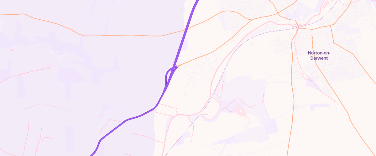 Map showing the location of Eden Service Station