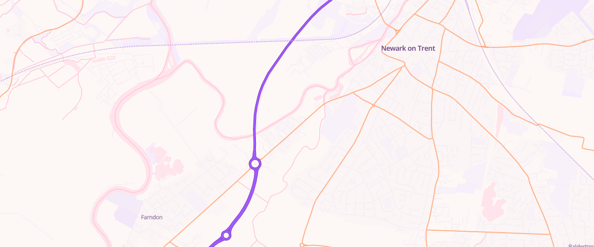 Map showing the location of Br Newark
