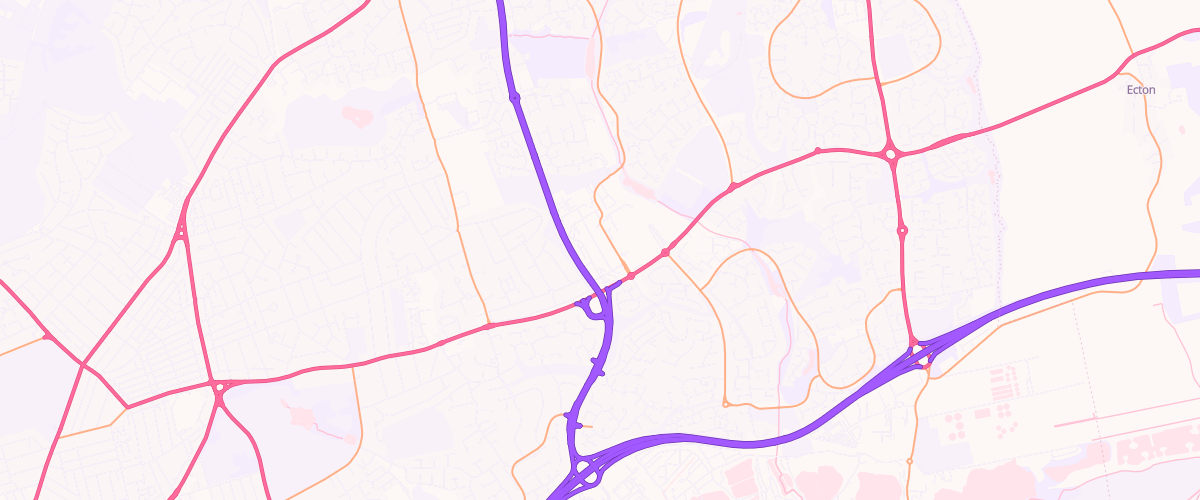 Map showing the location of Northampton Weston Favell Extra