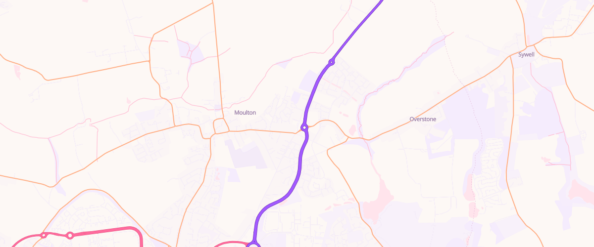 Map showing the location of Shell Little Waitrose Moulton