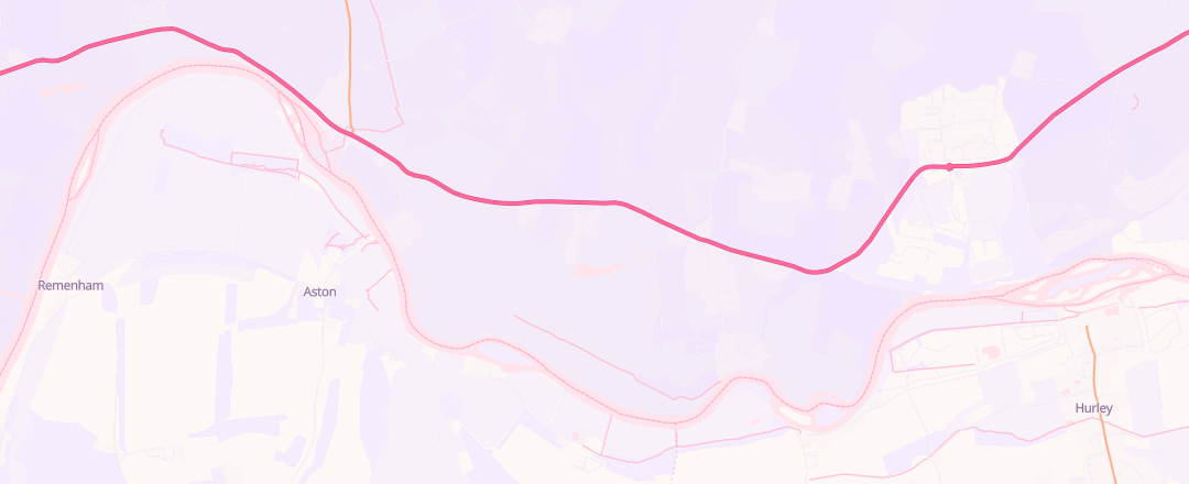 Map showing L & M, Medmenham